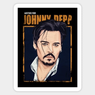 Justice for Johnny Depp Poster Sticker